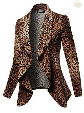 Women's Stretch Blazer Notch Lapel Work Office Jacket